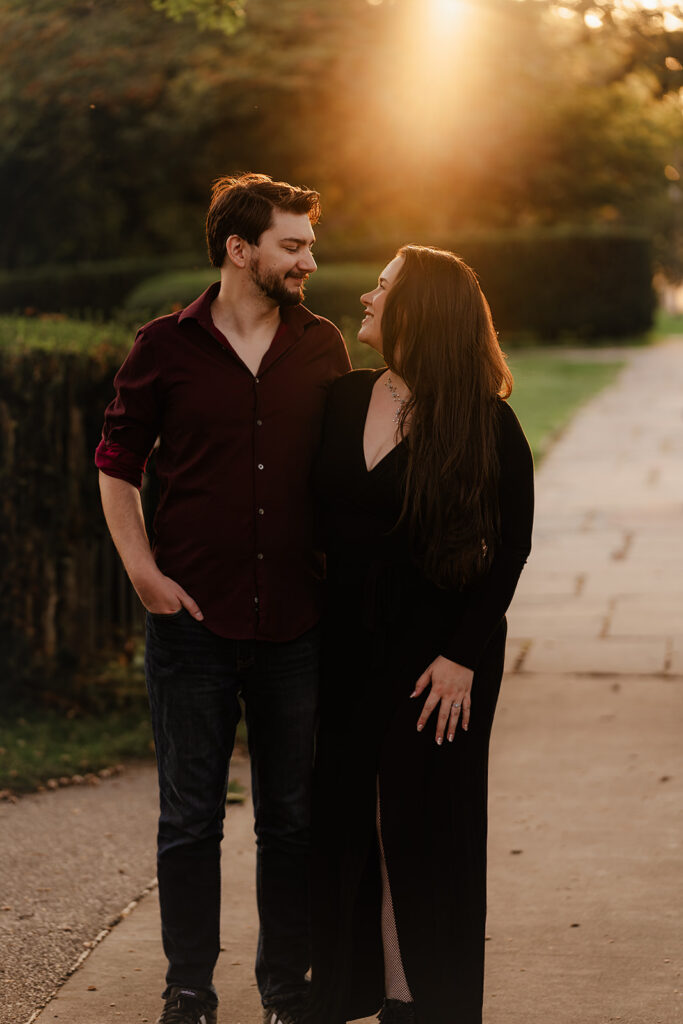 Engagement session in Cleveland | Portrait of couple