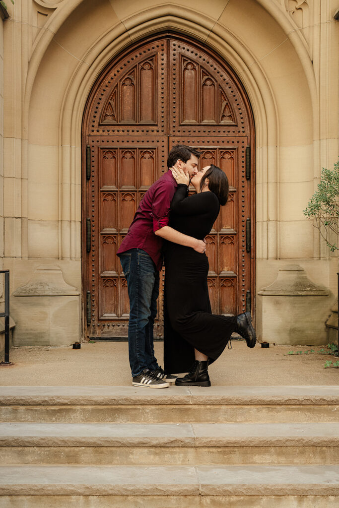 Engagement session in Cleveland | Portrait of couple