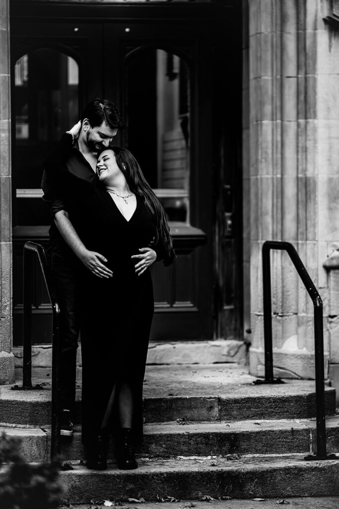 Engagement session in Cleveland | Portrait of couple