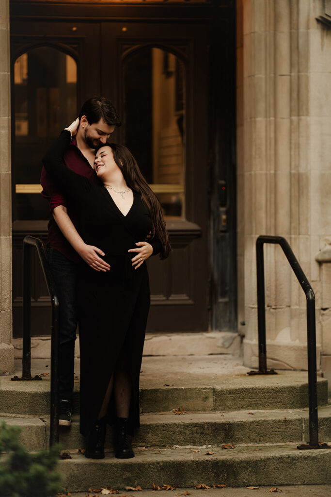 Engagement session in Cleveland | Portrait of couple