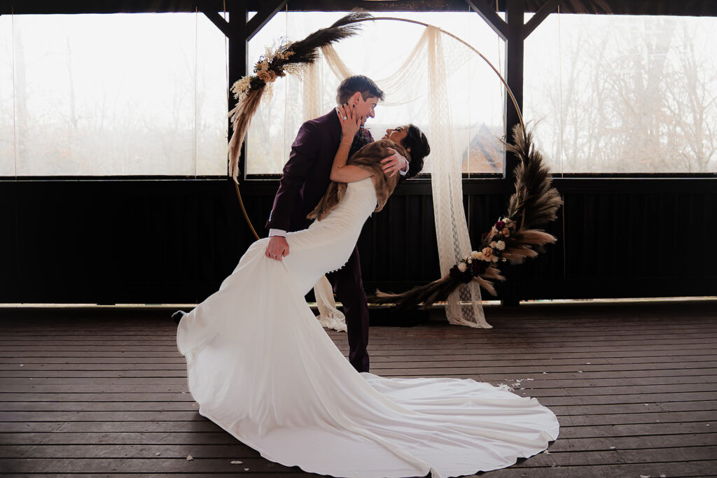 portrait of bride and groom