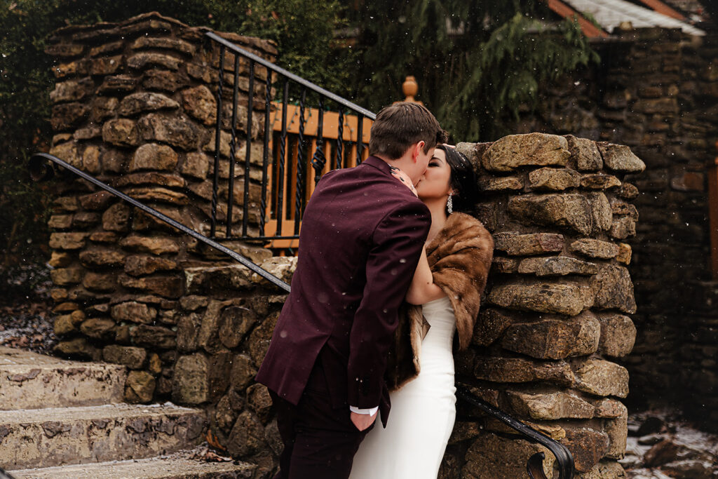 portrait of bride and groom