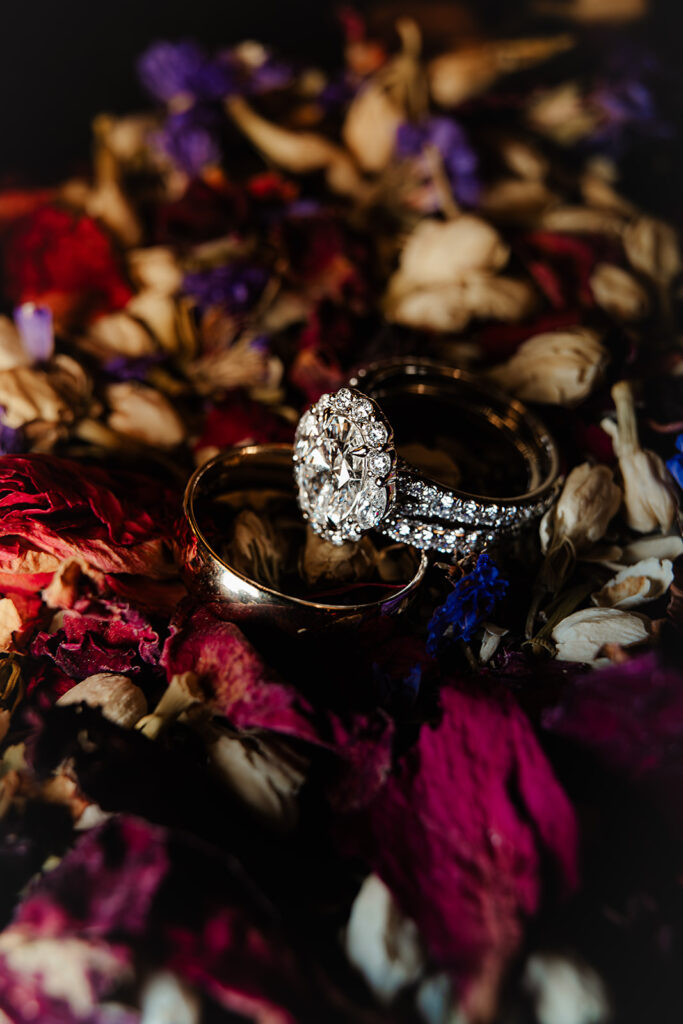 detail shot of the rings