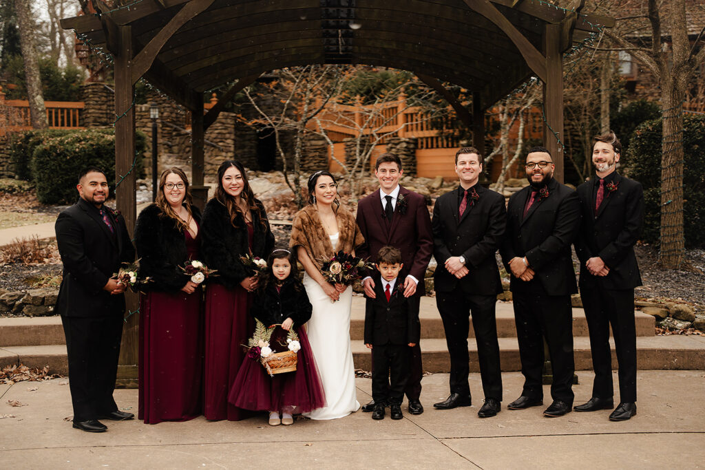 bridal party group portrait